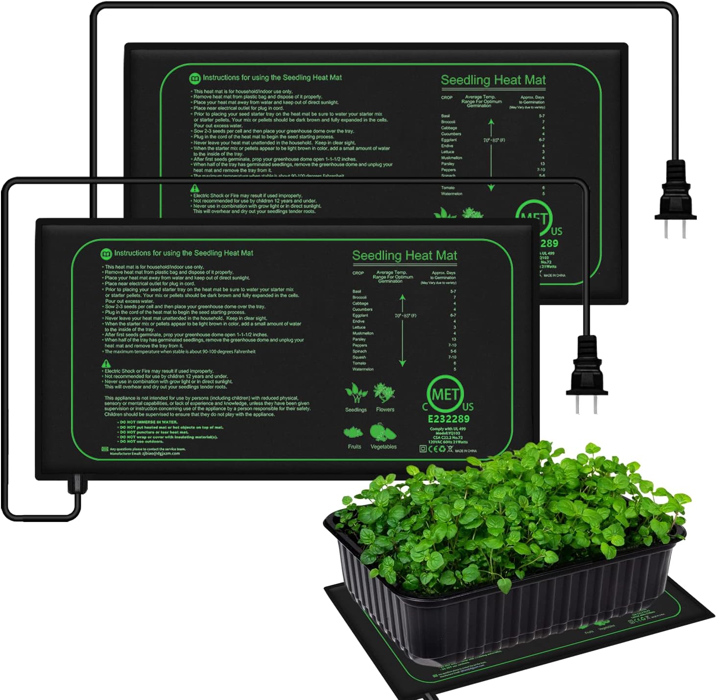 Plant Growth Regulator - 10/25/50 CENTIMETRI Piantina Tappetino di Calore