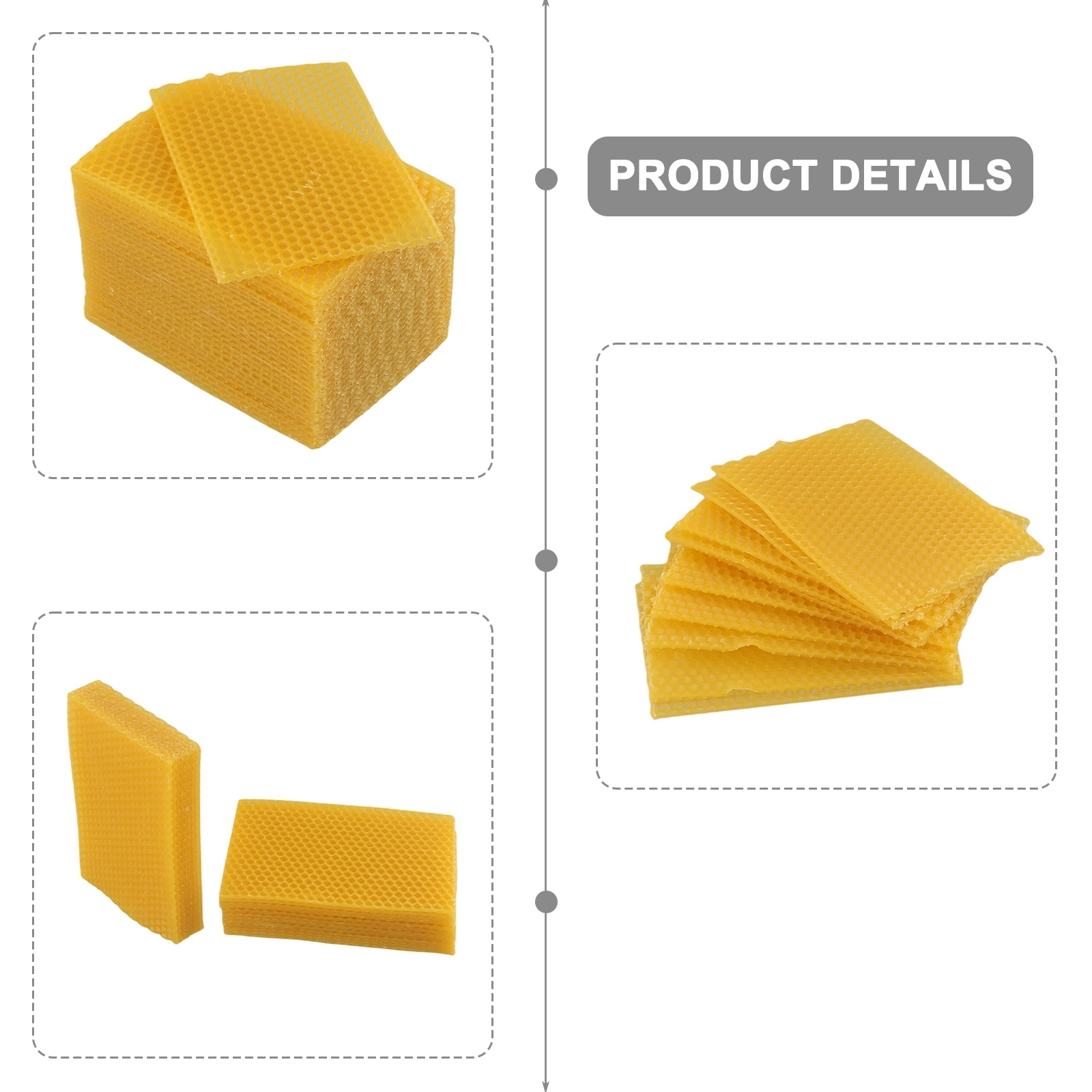 Beehive Frame Wax - Telai per cera d'api 9cm524x, Attrezzature