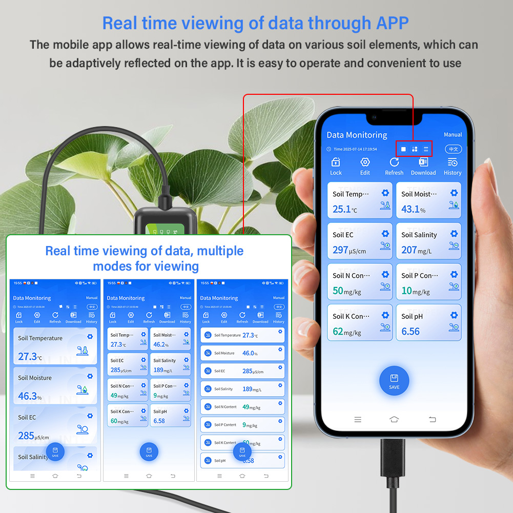 Sensore per Terreno 8 in 1 per - Precision Farming Smart Agriculture recensione e prezzo