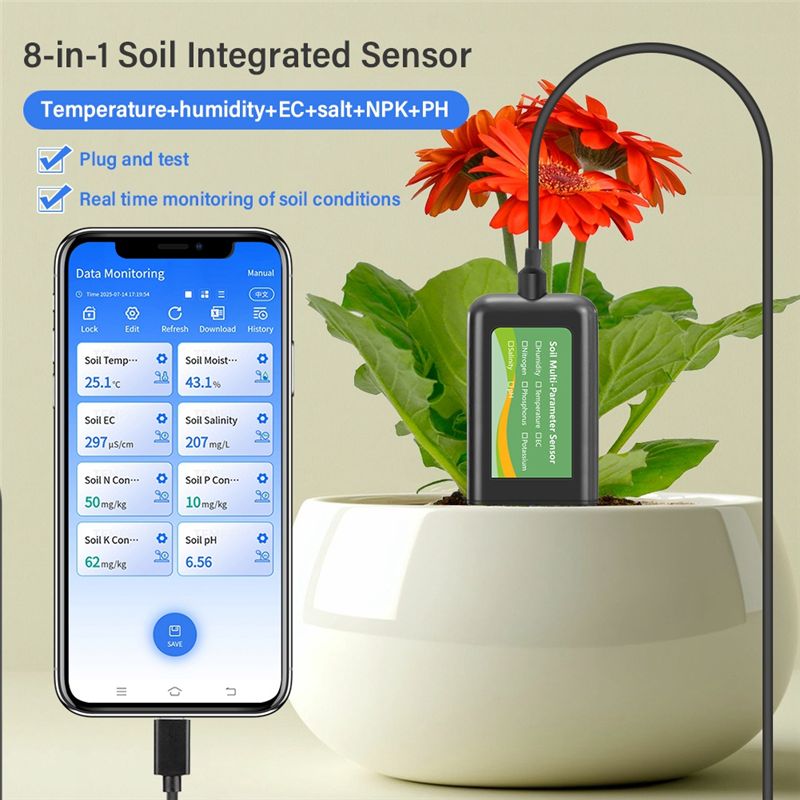 Sensore del Suolo AEE6-8 in Un - Precision Farming Smart Agriculture recensione e prezzo